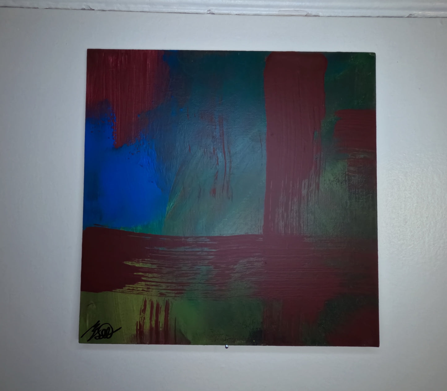 Untitled Panel 1 (Red Primer, Green, Blue and Yellow)